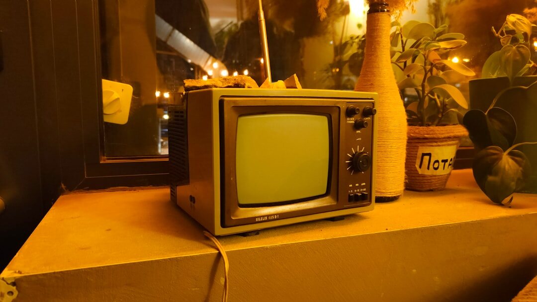 vintage television set