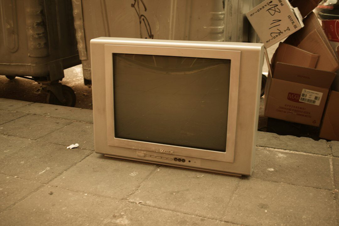 vintage television set